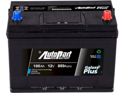 Autobaterie 12V 100Ah AUTOPART GALAXY PLUS JAPAN 850A 303x175x227mm
